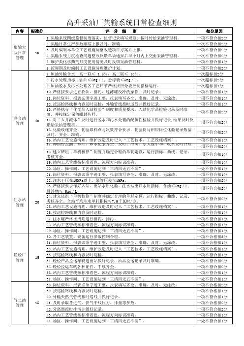 2014年考核细则(集输)