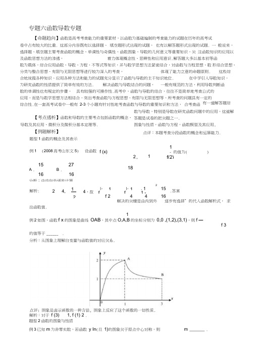 (完整word)高考数学-函数与导数(知识点归纳+习题),推荐文档