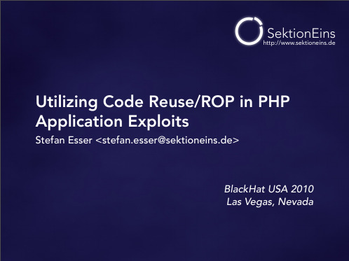 Utilizing-Code-Reuse-Or-Return-Oriented-Programming-In-PHP-Application-Exploits