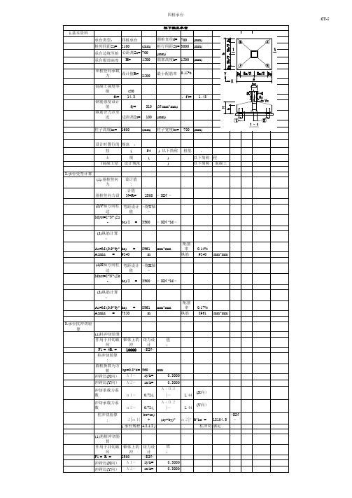 柱下独立承台