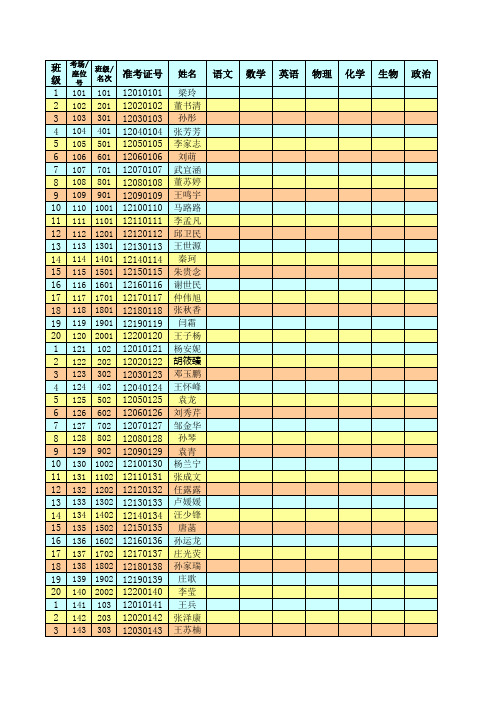 2013届高一第一学期第二次月考