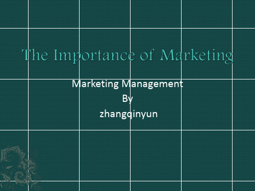 The Importance of Marketing