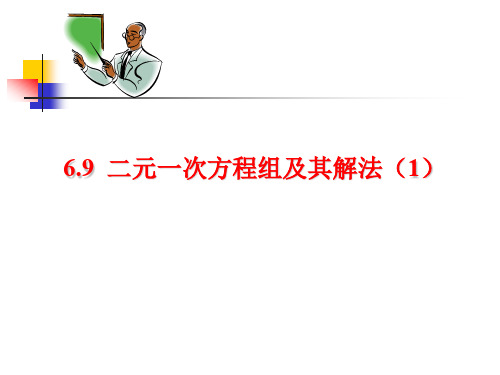 6.9二元一次方程组及其解法