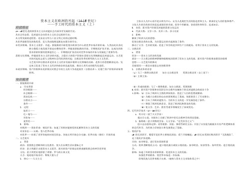 资本主义在欧洲的兴起(14-16世纪