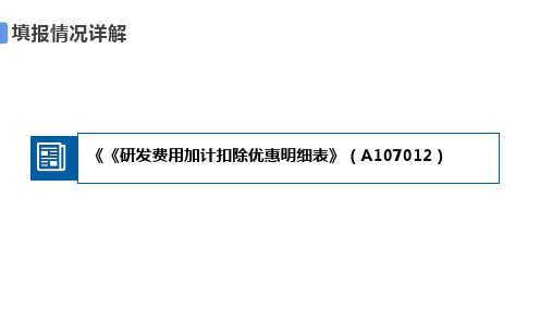 25.《研发费用加计扣除优惠明细表》(A107012)