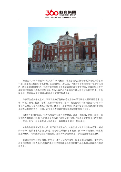 伦敦艺术大学地址