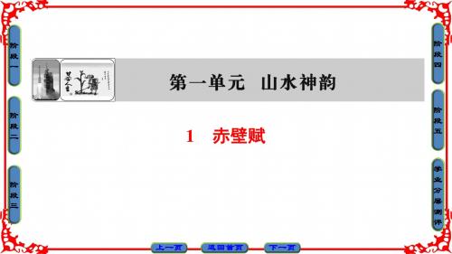 鲁人版语文必修2课件：第1单元 1 赤壁赋