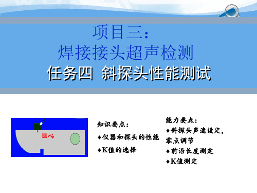 CS10304斜探头性能测试教学课件第二部分调整仪器.