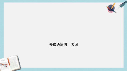 2019-2020年安徽省中考英语总复习语法专项复习语法四名词课件