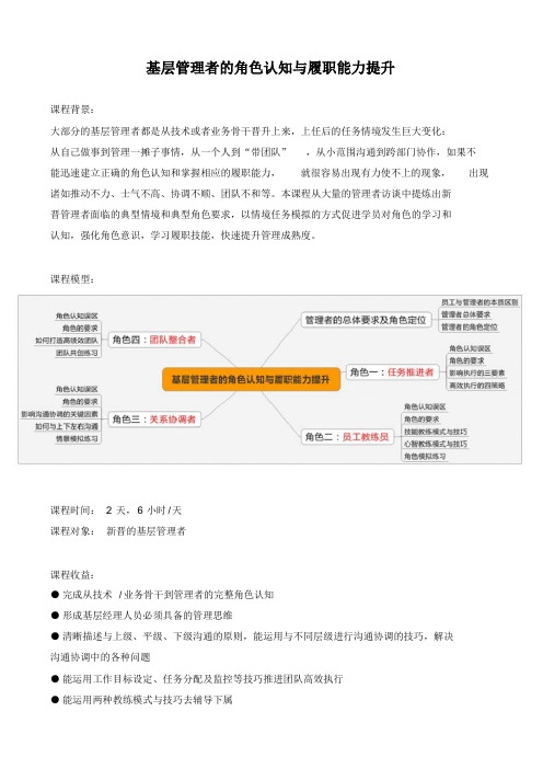 《管理者的角色认知与转变》