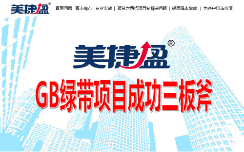 GB绿带项目成功三板斧
