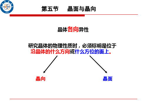 固体物理_晶面与晶向_2013