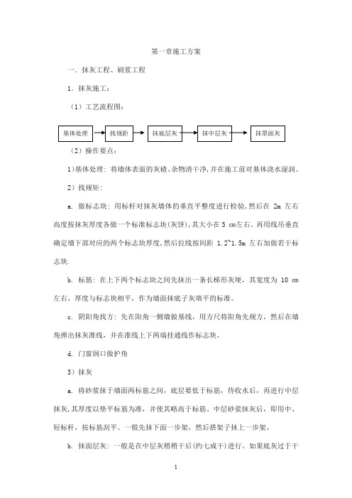 营业厅装修施工组织设计方案