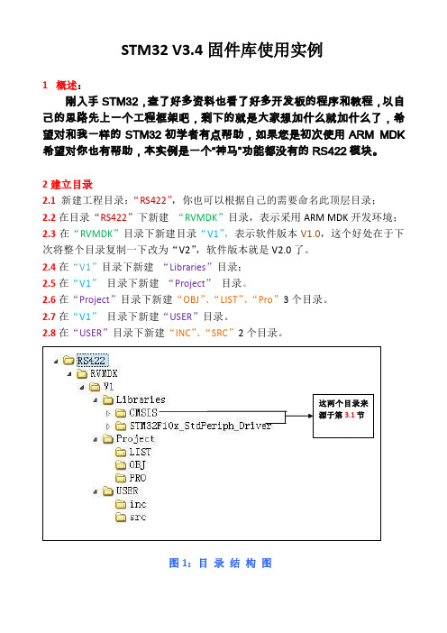 STM32V3.4固件库使用方法(网上实例)