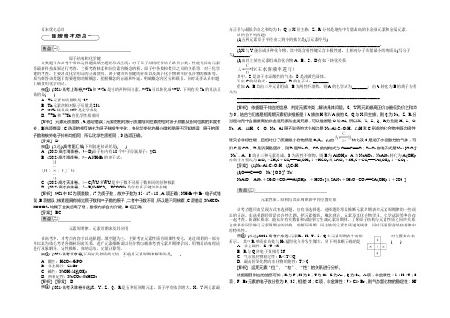 2022版《优化方案》高中化学人教版必修二配套文档：第一章章末优化总结 Word版含答案