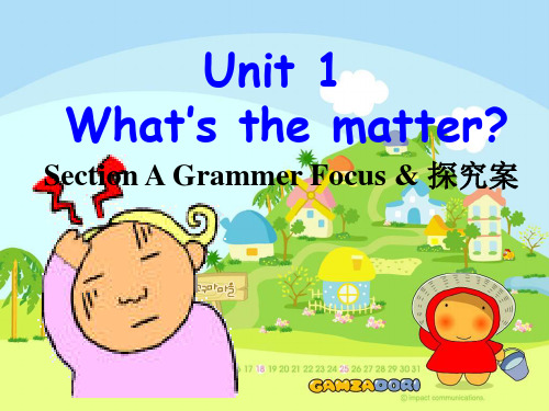 初中英语人教版八年级下册Unit 1 Grammar Focus