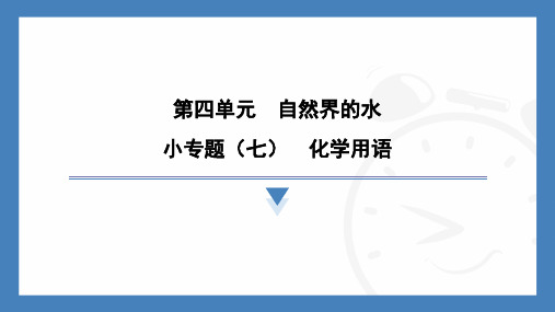 小专题(七) 化学用语-2024-2025学年九年级化学人教版上册