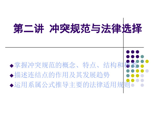 第二讲 冲突规范与法律选择