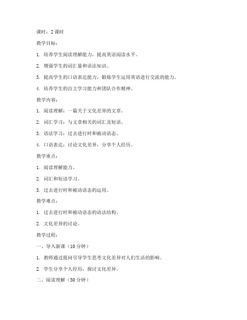 大学英语2综合教程教案