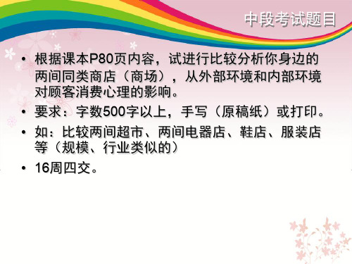 顾客消费心理 PPT课件