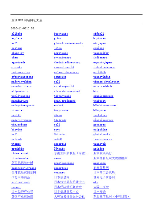 亚洲B2B网站网址大全 (2)