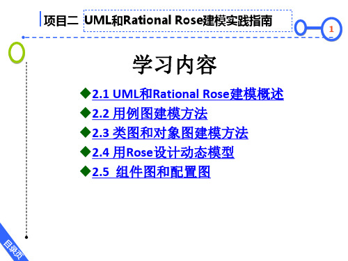 软件工程项目实践教程 第四版 项目2 UML和Rational Rose建模实践指南