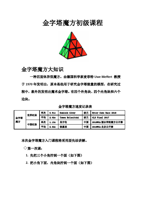 金字塔魔方教程