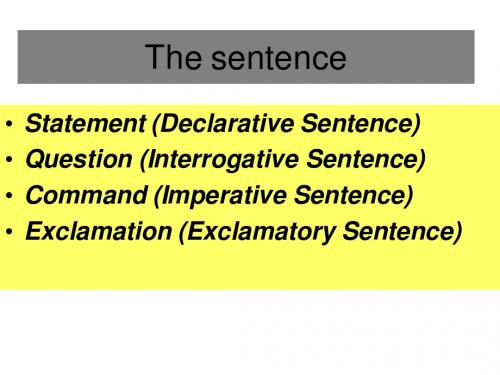 The sentence