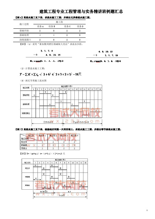 2018年必看一级建造师建筑工程专业实务案例整理