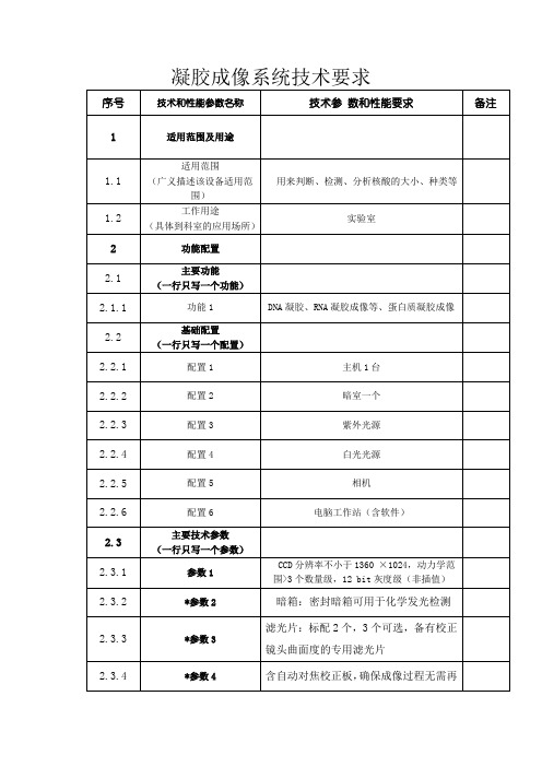 56.凝胶成像系统技术要求.