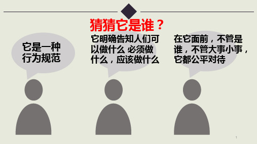 八年级道德与法治上册 第二单元 遵守社会规则 第五课 做守法的公民 第1框 法不可违