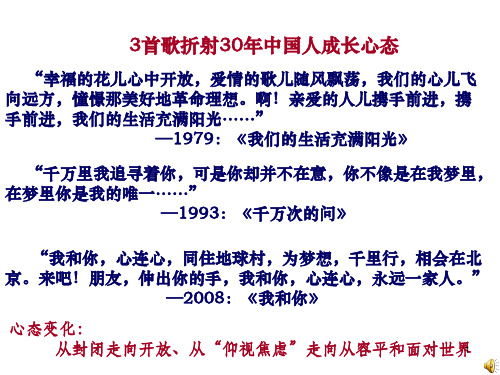 高三历史改革开放30年ppt课件