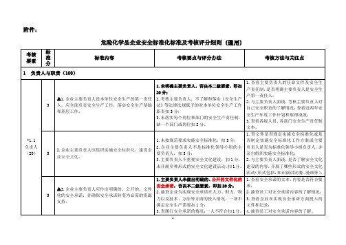 安全标准化标及考核评分细则