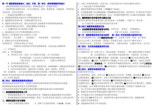 绩效管理纲要