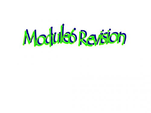 初二英语上学期module-6-revision外研英语(教学课件201908)