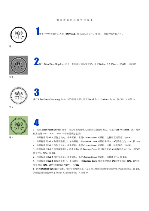 凹 凸 的 字 体