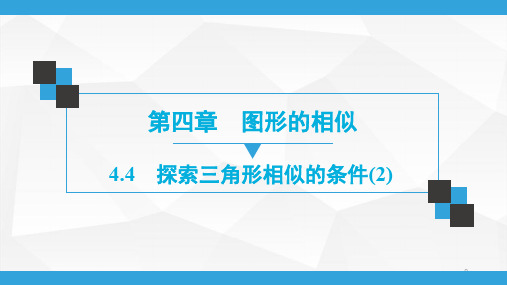 2019年秋北师大版数学九年级上册 同步练习第4章 4.4 探索三角形相似的条件(2)