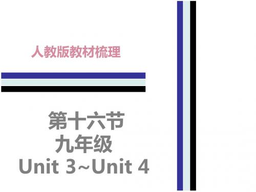 2017年人教版中考英语教材梳理课件 九年级全册第十六节