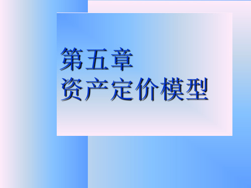 第5章资本资产定价模型_2