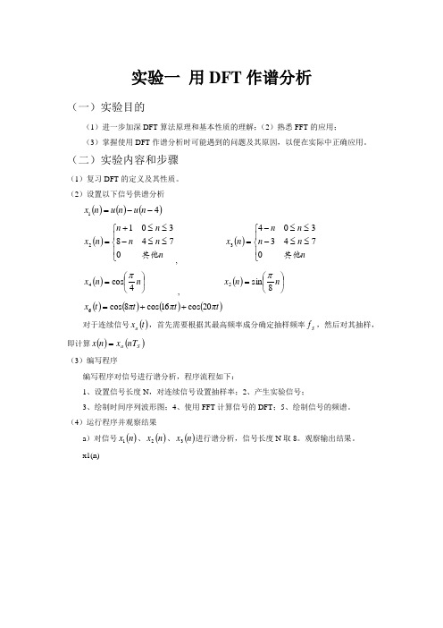 数字信号处理实验报告