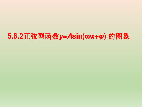 高中数学人教A版 必修第一册  函数y=Asin(ωx φ)的图象 课件