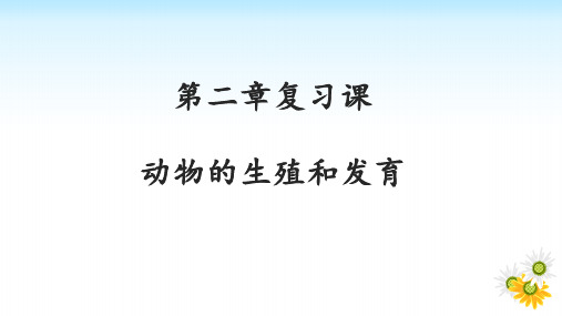 第二章动物的生殖和发育复习课(复习课件)-八年级生物上册精品课堂(济南版)