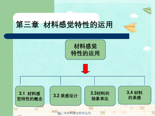 第三章材料感觉特性运用