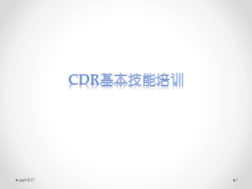 CDR基本技能培训  ppt课件