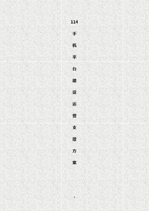 移动互联网消费生活圈手机平台年度运营方案