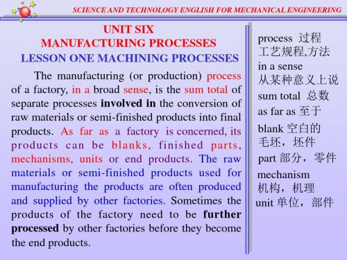 材料工程专业英语UNIT SIX-LESSON ONE