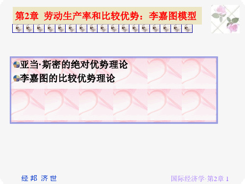 第2章李嘉图模型