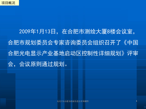 幻灯片1合肥市政府信息公开网课件