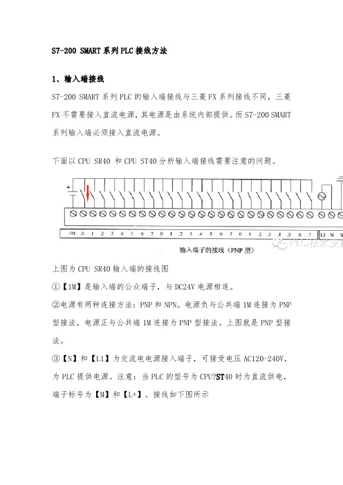 S7-200 SMART系列PLC接线方法