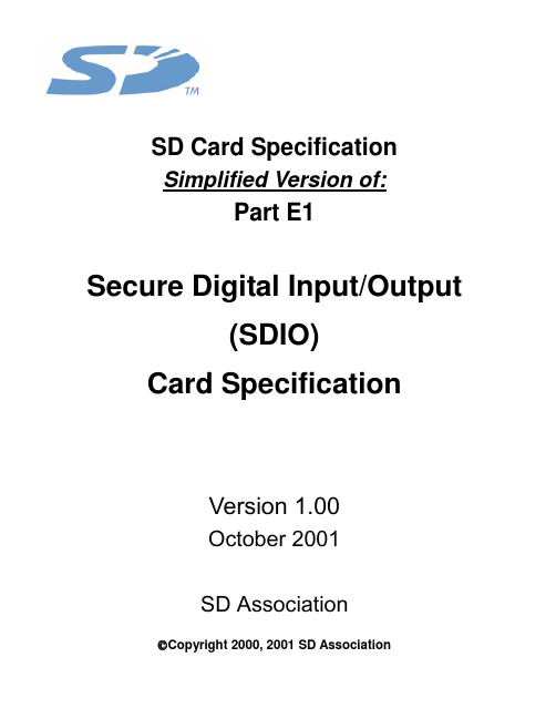 SD Card Specification